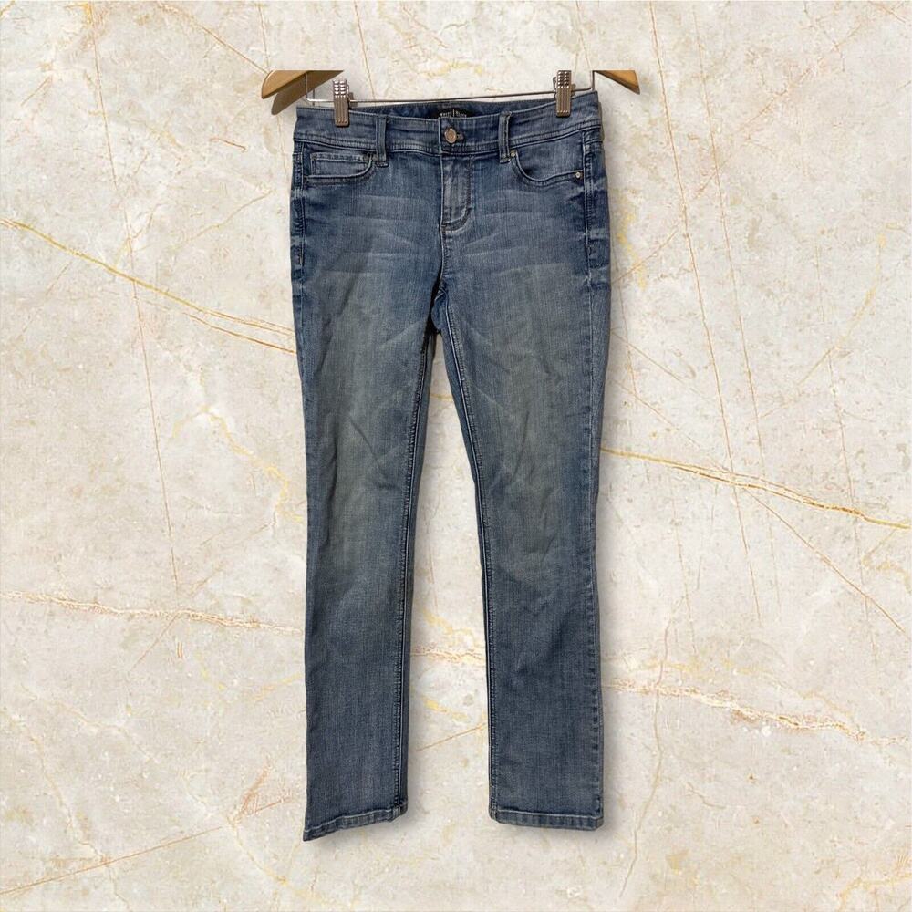 White House Black Market Jeans capris Sz‎ 0 Medium Wash 28x28
